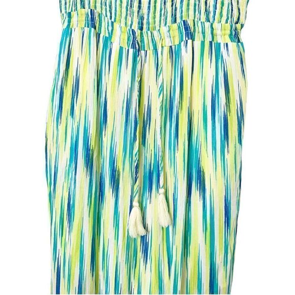 NWT Davi & Dani Women’s Blue Green Caribbean Vibes Maxi Dress Size 2XL Vacation - Picture 4 of 12